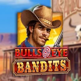 Bulls Eye Bandits slot logo by Origins at Lizaro Casino